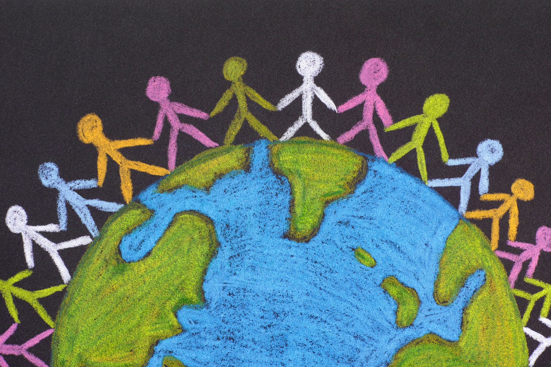 Group of people around the world